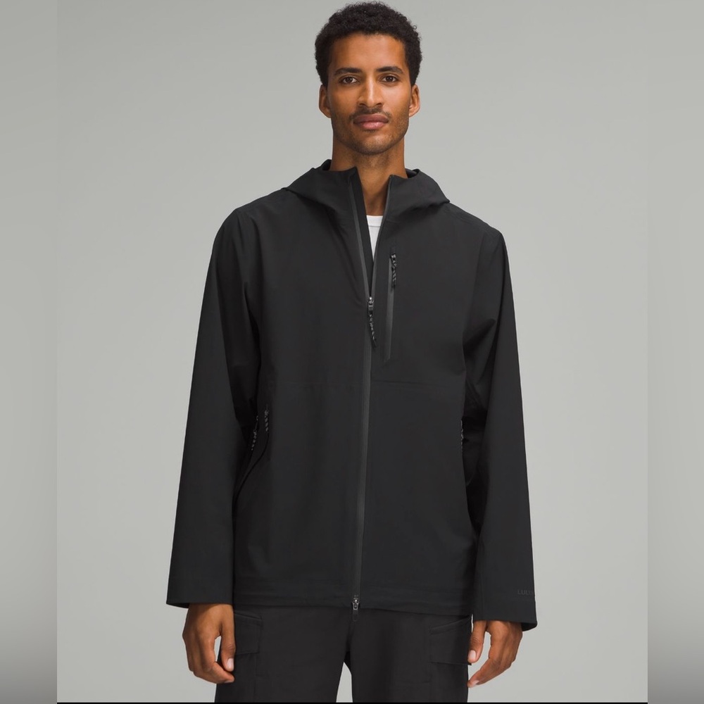 Lululemon City to Hike Waterproof Jacket XL Black $248 Retail NWT